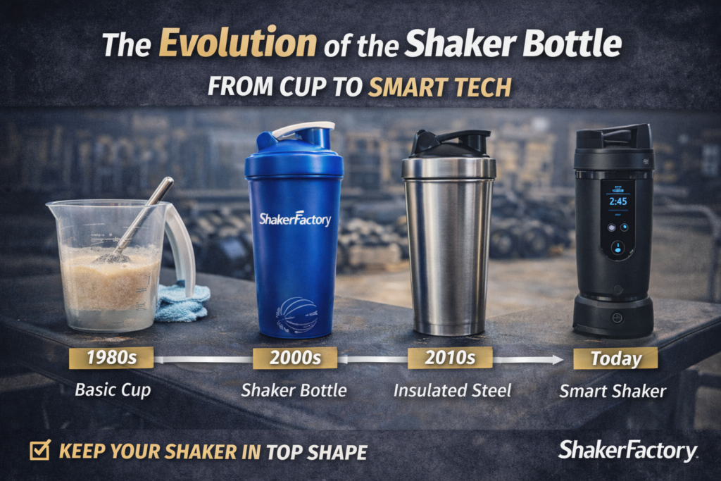 The Evolution of the Shaker Bottle – From Cup to Smart Tech