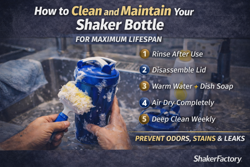 How to Clean and Maintain Your Shaker Bottle for Maximum Lifespan